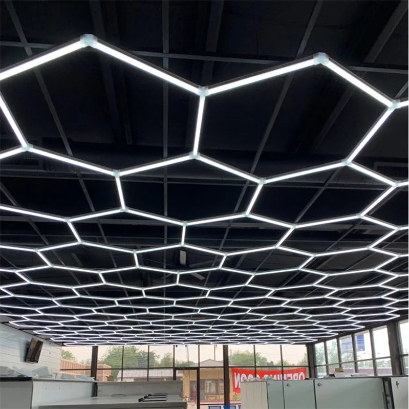 Factory Direct Sale Hexagon Honeycomb LED Light for Auto Detailing
