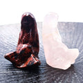 Natural Crystal Crafts Ore the Mother of the Earth Sculpture Carved the Earth Mother Goddess Gaia Ornaments
