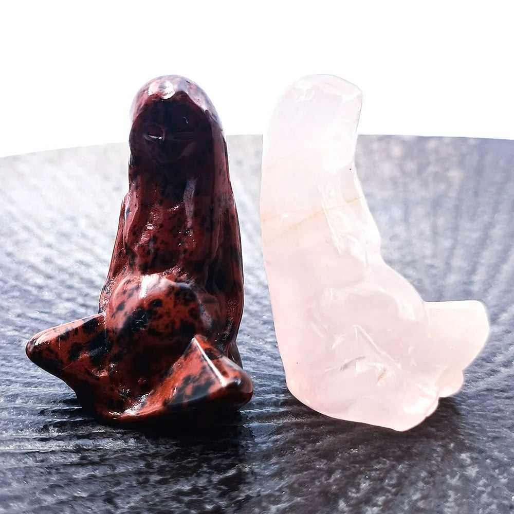Natural Crystal Crafts Ore the Mother of the Earth Sculpture Carved the Earth Mother Goddess Gaia Ornaments