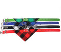 Wholesale Plaid Cotton Cat Bandana Collar