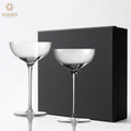Crystal Thin Glass Champagne Coupe/Cocktail/Moscato Glass Hand Blown Coupetini Glasses for Party Dinner