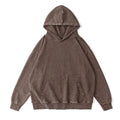 360g Spring and Autumn Vintage Wash to Do Old Big Circle Hoodie Men and Women With the Same Solid Color off Shoulder Hoodie