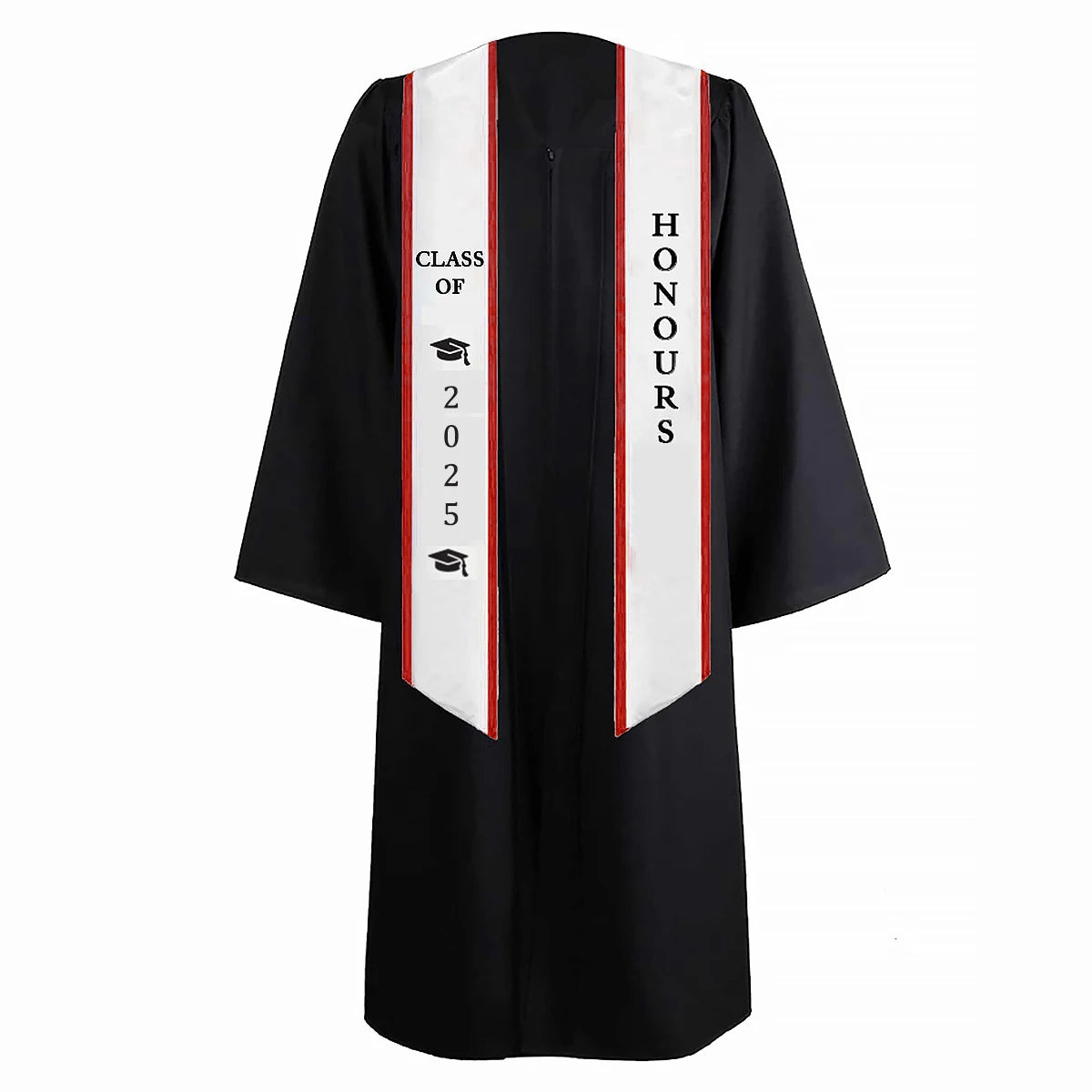 2025 Custom Print Satin College Honor Graduation Stole 60inch 72inch Custom Graduation Sash