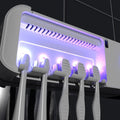 Factory Outlet Plastic Toothpaste Dispenser Smart Magnetic Wall Mounted Toothbrush Holder