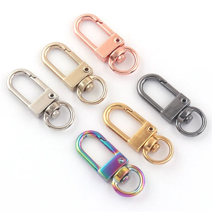 Small Metal Bag Swivel Lobster Snap Clasp Hook for Lanyard