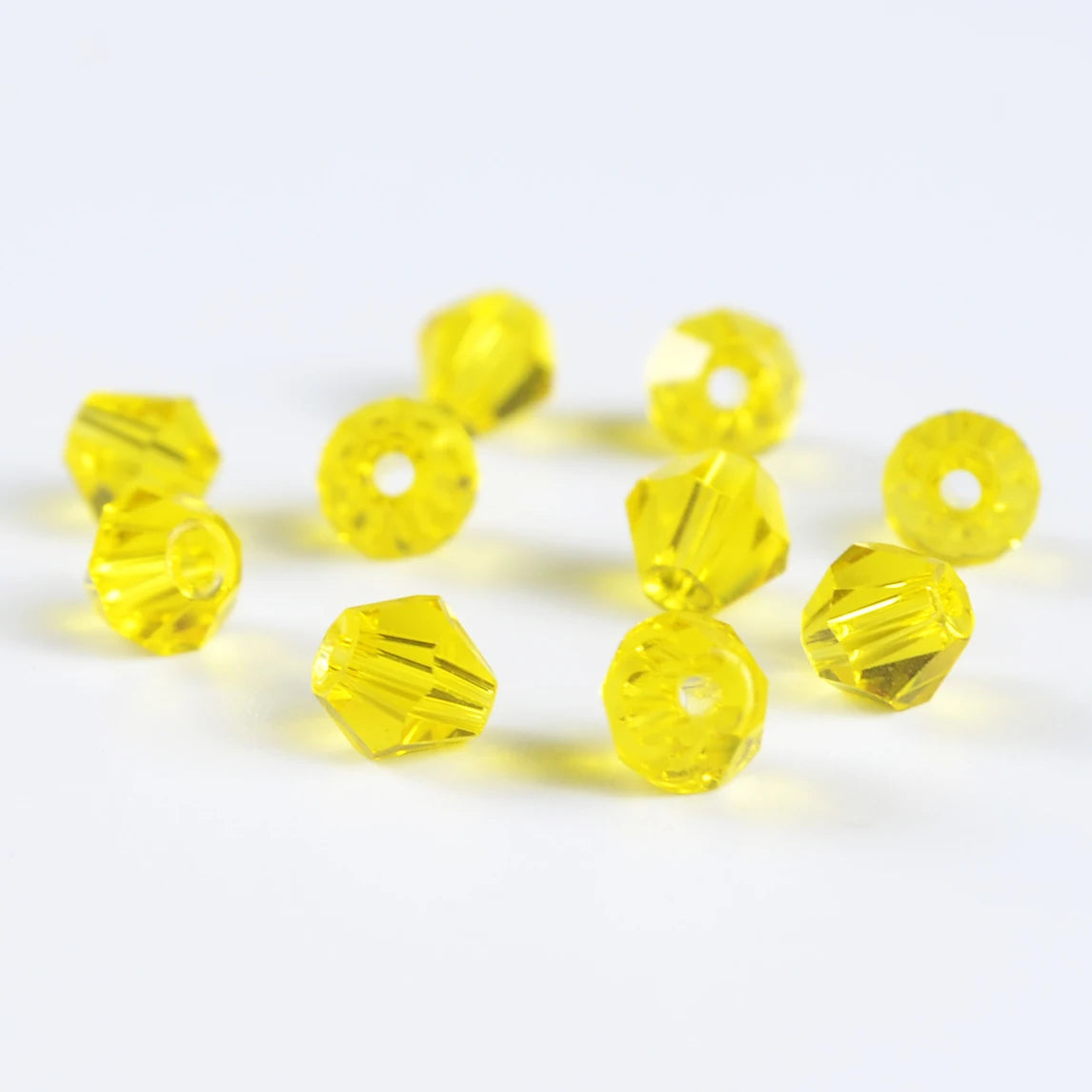 3mm 4mm Transparent Bicone Beads Glass Crystal Beads for Jewelry Making