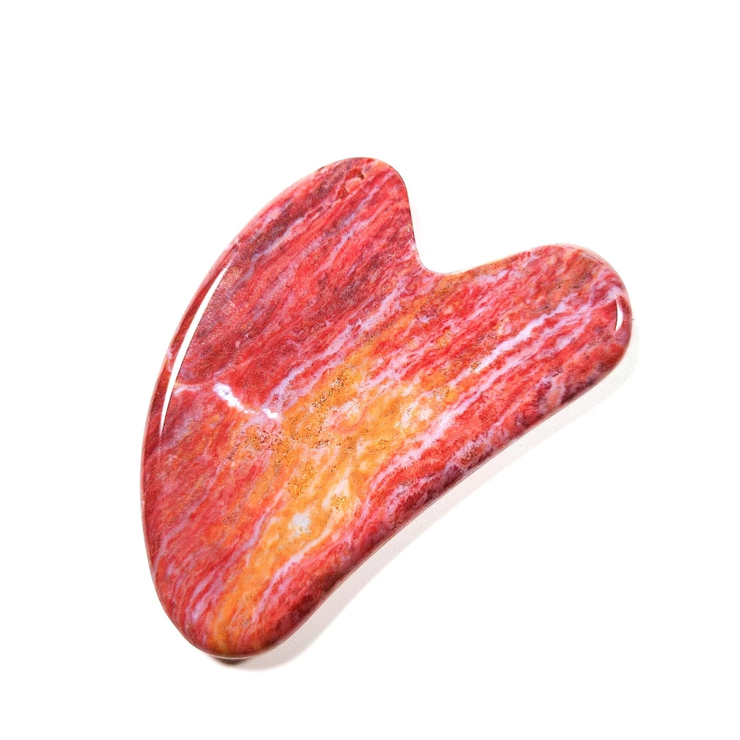DIY Mass Production Mookaite Jasper Facial Guasha Skin Renewal Natural Oil Eco-friendly Customized Logo Adults Female Regular Size