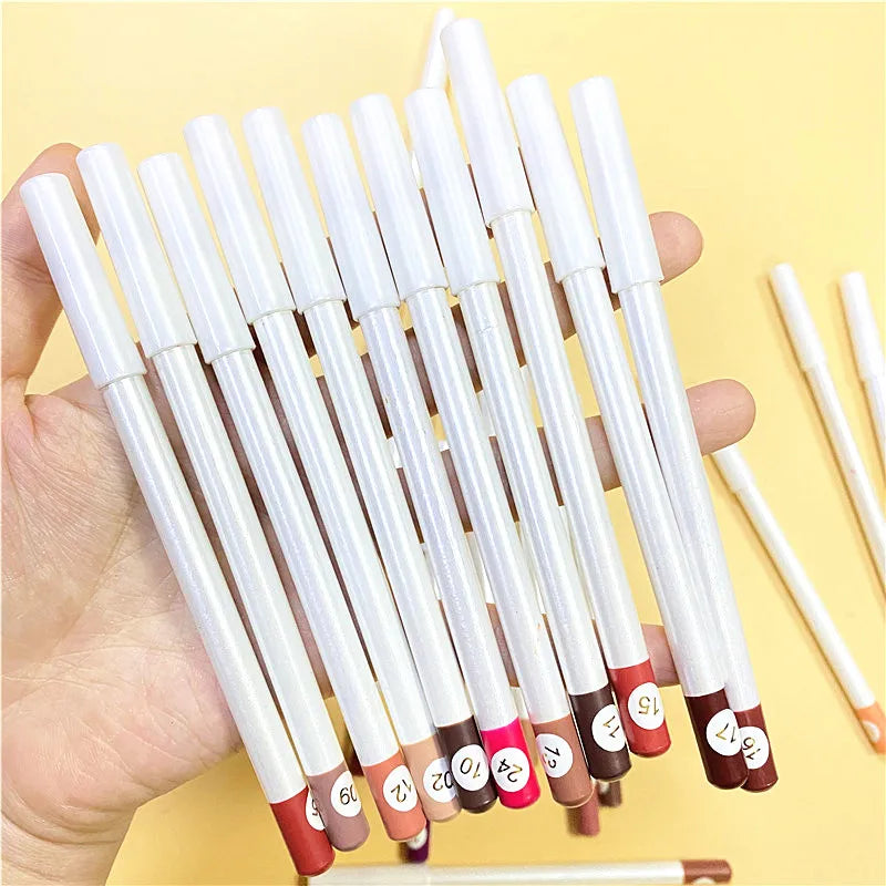 Private Label High Pigment Matte Lipliner 26 Colors Lipliner Pencil Wholesale Lip Liner
