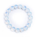 Gemstone Bangles Healing Stone Beads Bracelets Opalite Beads Bracelet for Women Jewelry Pulsera Mujeres