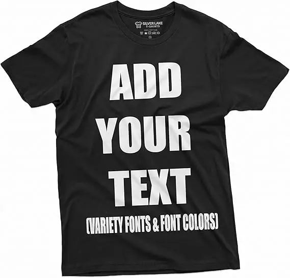 Custom Plus Size Eco-Friendly T-Shirt Add Your Text Personalized Unisex MegaBDM