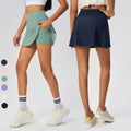 SHINBENE Women's Sports Tennis and Golf Skirt A-Line Athletic with Built-in Shorts and Pockets for Adults