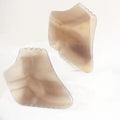 HZ Custom Logo Agate Gua Sha Stone Quartz Gua Sha Jade Set Rose Quartz Green White Jade Amethyst Triangular Grey Agate Guasha