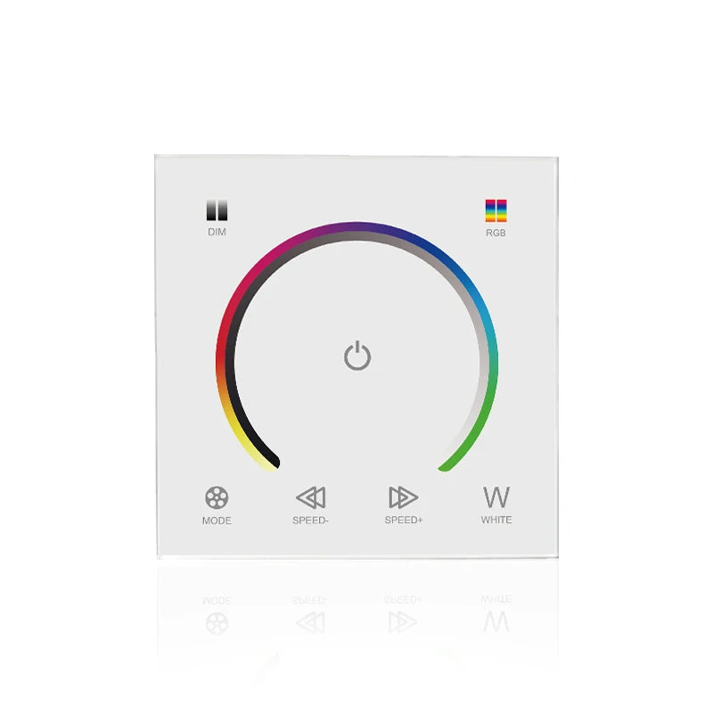 Mono Color Rgb Rgbw Touch Wall Switch 12V 24V Delay Off 20 Seconds Time Control Touch Panel Cct Rgb Led Controller