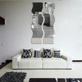 22X20CM S4 Spherical Wall Mirrors Irregular Contemporary Living Room Home House Wedding Christmas Decoration Dropshipping DDP