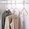SHIMOYAMA Golden Rustless Outdoor Gold Aluminum Metal Wire Clothes Hanger for Wardrobe Bathroom Living Room