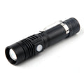 Richall High 100000 Lumens Waterproof  Mini Zoom Manual Aluminum Body 18650 USB C  Rechargeable T6 LED Flashlights with Clip