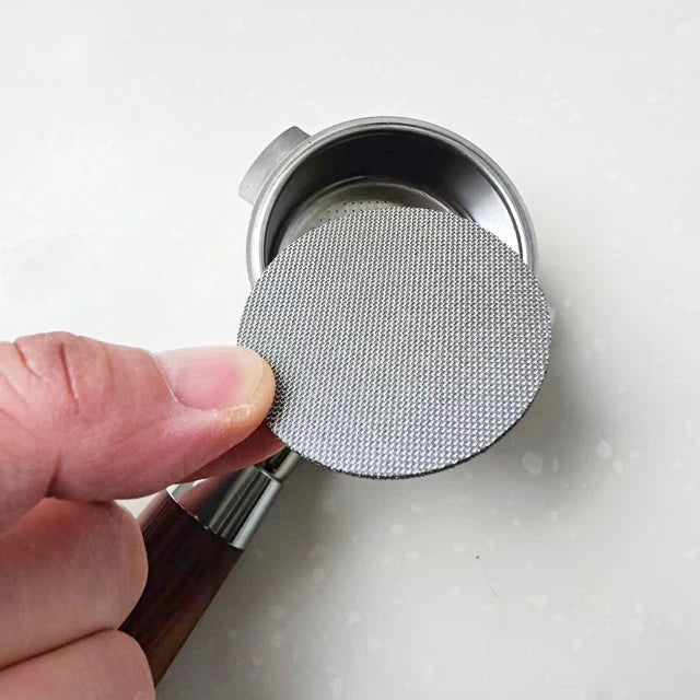 Espresso Coffee Shower Puck Screens Stainless Steel Reusable Eco Friendly 100 Micron 150 Micron Filter Disc