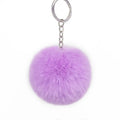 2023  7cm Hot Sale 2.7inch Cheap Personalized Simple Style Fluffy Cute 7cm Faux Fur Pompom Pompon Fur Ball Keychain Key Houlder