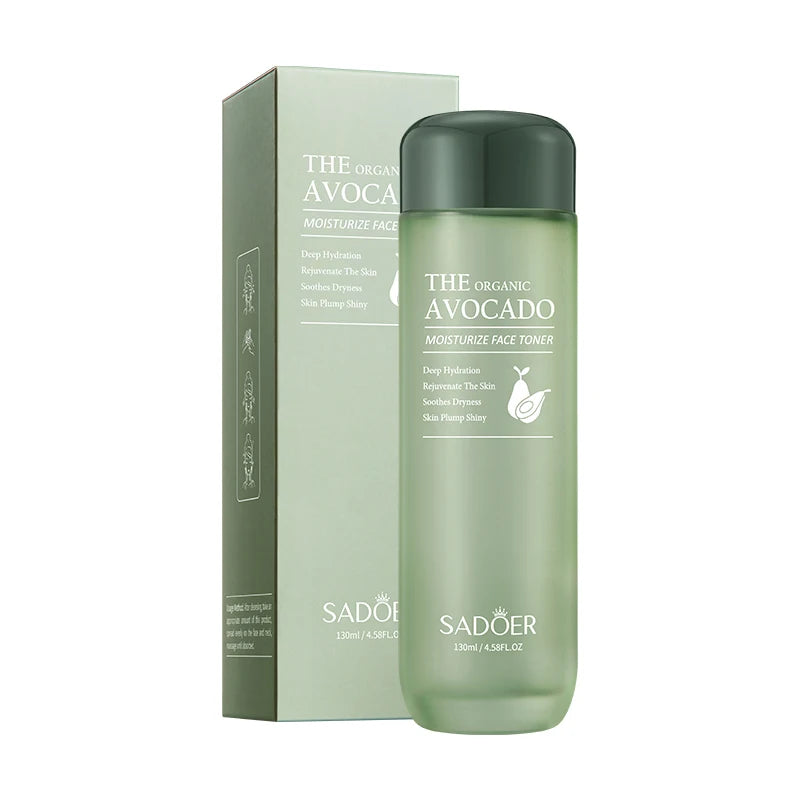 Private Label SADOER Korean Organic Avocado Moisturizing Skin Care Face Toner