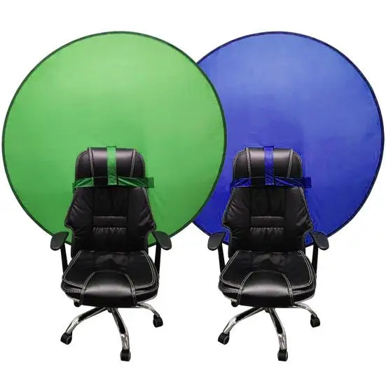 Chroma Key Big Shot Chair Background Green Screen for Portrait Photos Live Streaming Game