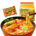 Thailand Imported Yangyang Brand Tom Yum Gong Sour and Spicy Shrimp Flavor Instant Noodles 70g*30 Bags of Yumyum Thick Soup Nood