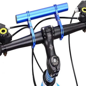 New Image Bicycle Scooter Extension Handlebar Flashlight Holder Handle Bar MTB Accessories Extender Mount Bracket Road Scooter