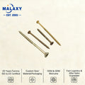 MALAXY Wood and Potai Pz 30X16 Torx Wafer Head Heavy Yellow Chipboard Screws