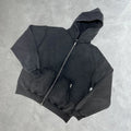 Custom Zip up Spider Hoodie Oversize 100% Cotton Heavyweight 300 500 GSM Men 3D Puff Printing Hoodies Winter Clothes for Men