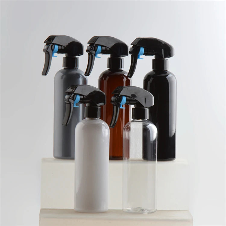 IBELONG 300ml Amber Black Clear Grey White PET Plastic Fine Mist Spray Bottle for Air Freshener