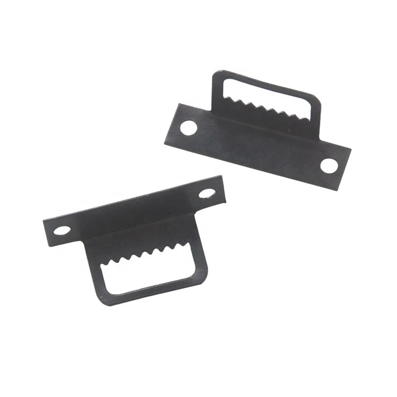TS-K089A Black Iron Sawtooth Picture Frame Hangers Heavy-Duty Industrial Wall Mount Hooks with Mounting Screws 1000/Pack