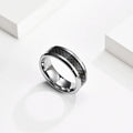 Wholesale Classic Multi Size Matte Steely Tungsten and Titanium Men Wedding Rings
