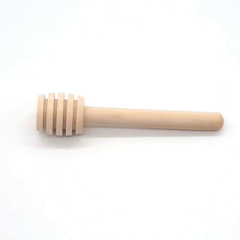 Hot Sale Natural Wooden Honey Dipper Stirrer Honey Pot Stick Wooden Honey Dipper Wedding Favors