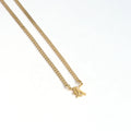Minimalist Gold Letter Initial Necklace Personalized Name Necklace with Link Chain Stainless Steel Jewelry Birthday Gift