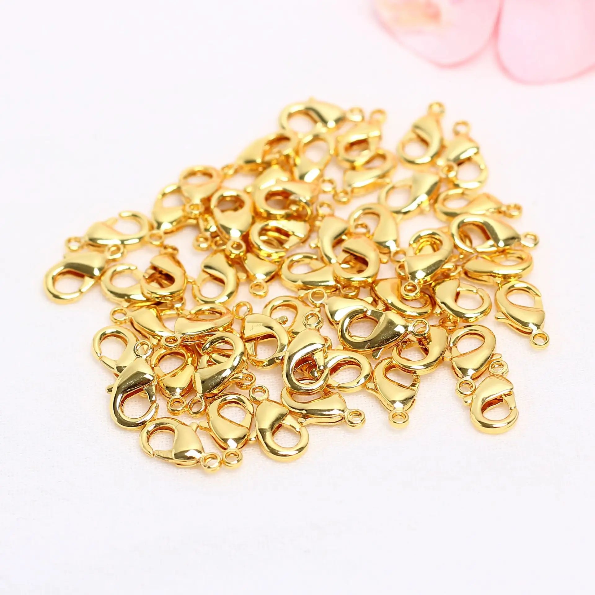 18K 14K White Gold Plated Gold Filled Claw Lobster Jewelry Clasps