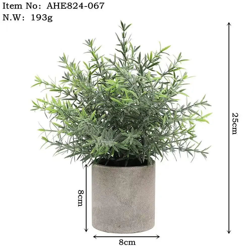 Home Desktop Artificial Bonsai Simulation Plant Pot Mini Pulp Potting for Badminton Sports