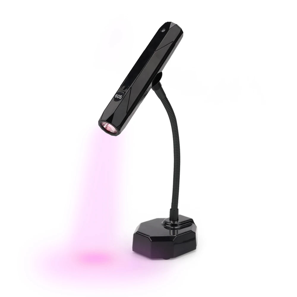 High Quality Portable Mini Nail Dryer Lamp 9w Desktop Nail Flash Curing Lamp Flashlight Handle UV LED Polish Gel Nail Lamp