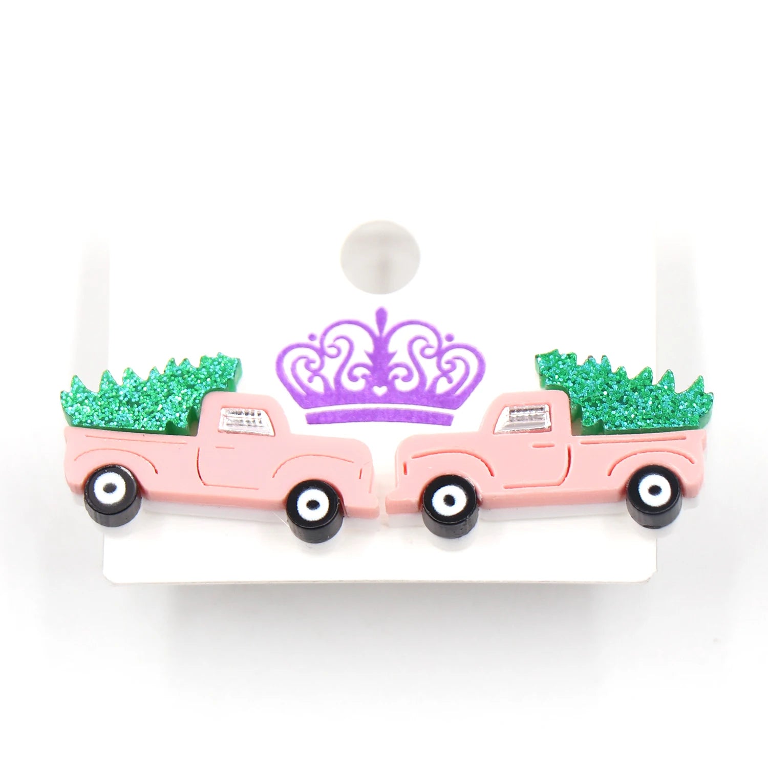 Syasibo Jewelry ERS372ER1606  1Pair New Product CN Stud Earring for Women Christmas Car Cute Acrylic Jewelry