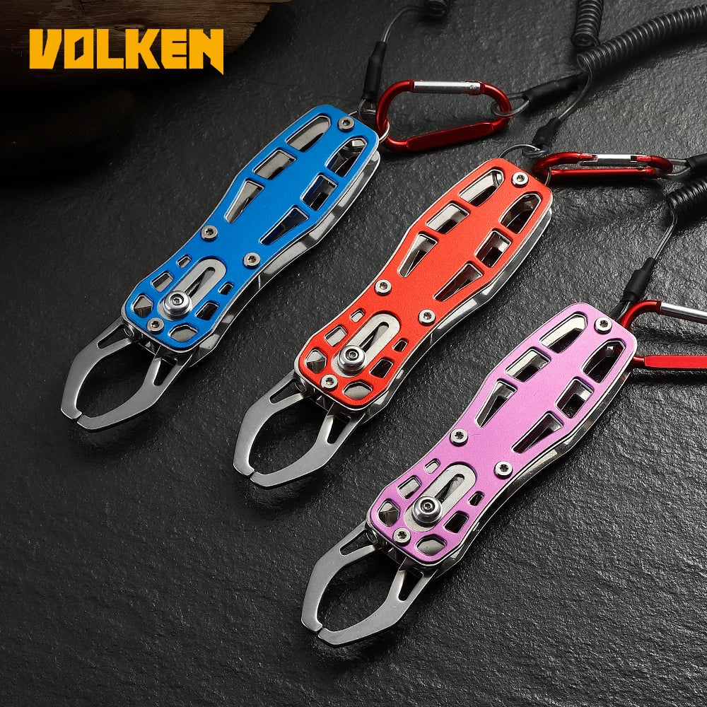 2025 Hot Sale Outdoor Fishing Accessories Stainless Steel Fish Mouth Controller Hand Fishing Clip Durable Laboratory Clamps