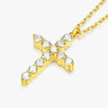 Hot Selling Cross Pendant Zircon Collarbone Chain Personalized Trend Waterproof Stainless Steel Christ Necklace Fashion Jewelry