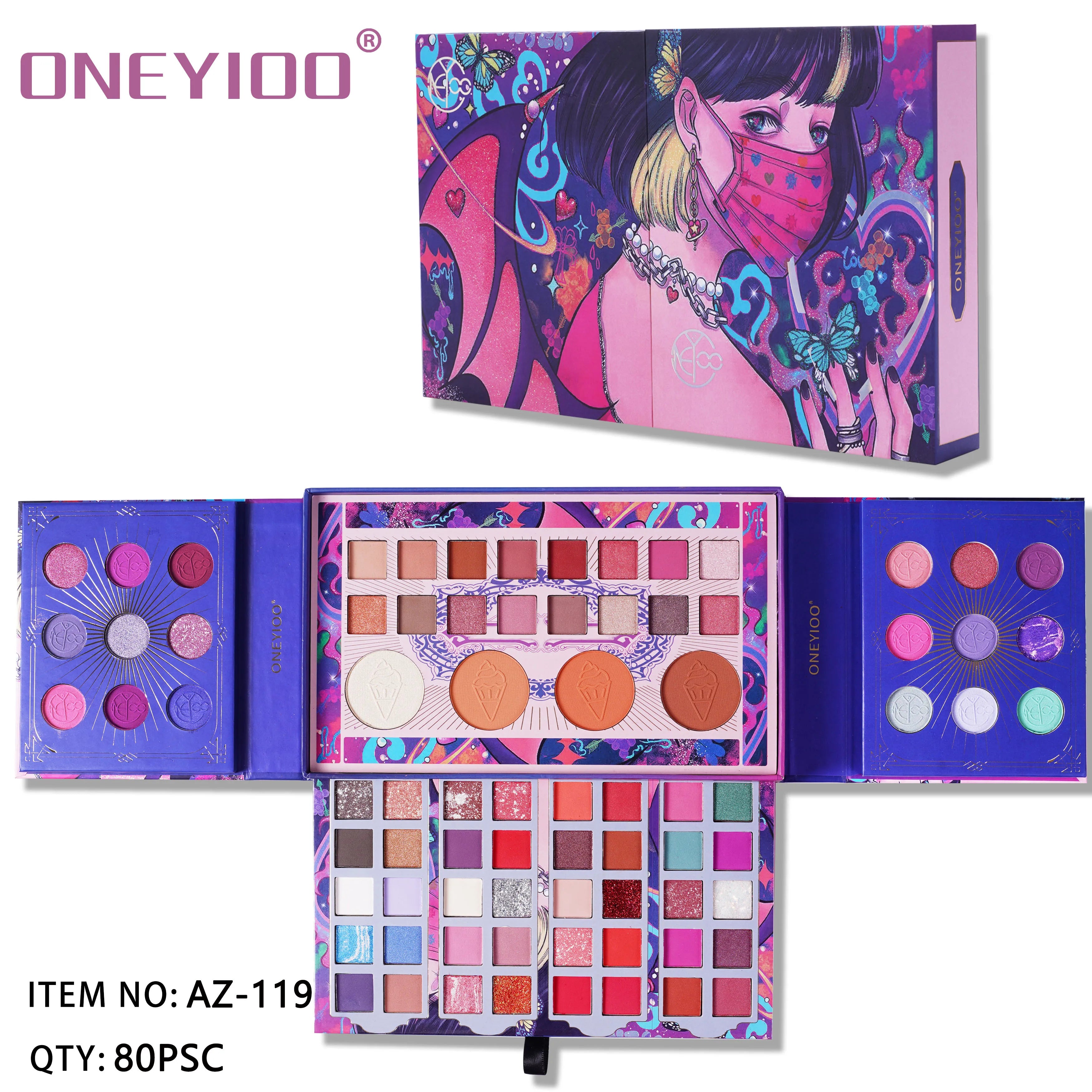 78 Color IGOODCO Eye Shadow Pressed Glitter Eyeshadow Factory Direct Waterproof Includes Cosmetic Mirror 2022 Lady Gift Set