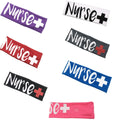 Fashionable Elastic Turban Hair Band for Women Healthcare Worker Accessories Printed Nurse Headband with Button