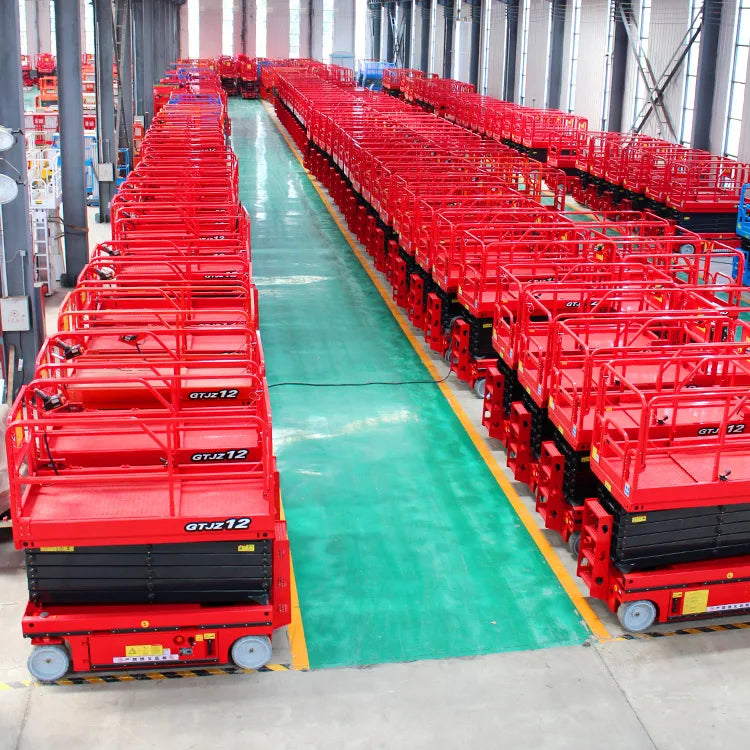 Rough Terrain Electric Diesel Man Lift Tracked Driven Crawler Scissor Lift on Tracks