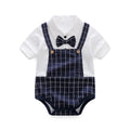 Boys Clothing Sets Short Sleeve Spring Children's Plaid Shirt + Jeans 2pcs Kids Clothes