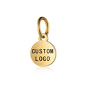 30pcs Laser Engraved Logo Tags Stainless Steel Circle Tag 6mm-25mm Round Charm Engravable Pendants for Jewelry Making