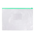 Factory Price File Holder Pouch Plastic Document Bag A5 Zipper Large Capacity Book Bag A4 Stationery Student Office Supplies