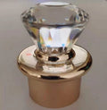 Customs Logo Luxury Glossy 24mm-28mm Acrylic Diamond Cap Plastic Sealing for Cosmetic Bottles and Container Package