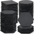 Wholesale Black Non-Slip Engraving Drink Slate Coaster Custom Personalized Drink Cup Natural Slate Coaster Set
