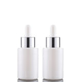30ml White  Glass clear Pearl White Bottle Dropper Bottle Essential Oil Serum Essential Oil Dropper Bottle