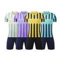 2024 New Unique Black Stripe Football Uniform Green Personality Design Men 100% Polyester Soccer Jersey