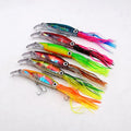 14cm/40g 6 Color Heavy Duty Plastic Jig Head Minnow Swimbait Large Silicone Skirt Jig Squid Lure